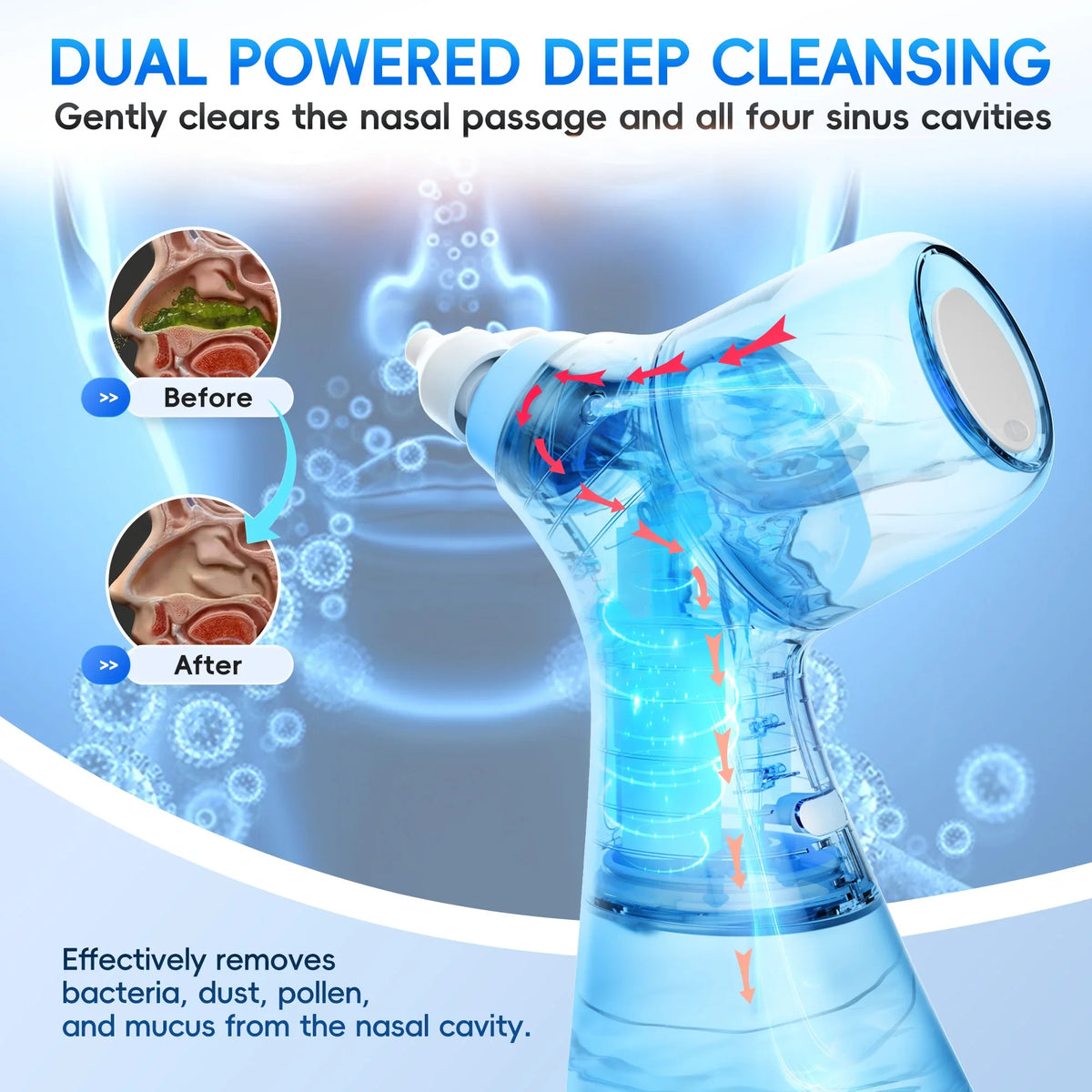 Dual-Action Nasal Cleaner